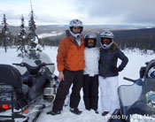 Mark Linda, Jordyn Snowmobiling